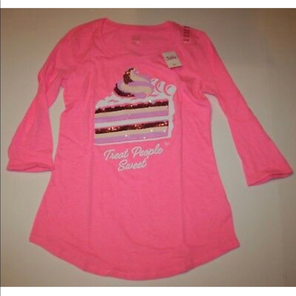 Justice cake pink blouse